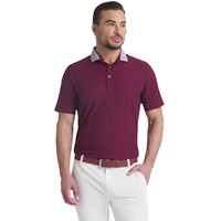 Puma Mens MATTR Stripe Jacquard Golf Polo, Maroon