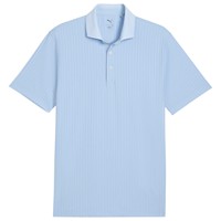 Puma Mens MATTR Stripe Jacquard Golf Polo, Blue