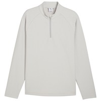 Puma Mens Boulder 2.0 1/4 Zip Golf Pullover, Grey