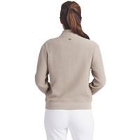 Puma Womens Boulder 1/4 Snap Golf Pullover, Tan