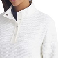 Puma Womens Boulder 1/4 Snap Golf Pullover, White