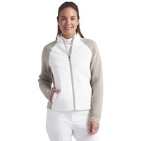 Puma Womens Hybrid Cloudspun Golf Jacket, Tan