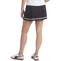 Puma Womens Stripe Pleated Golf Skort, Black