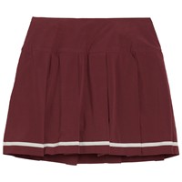Puma Womens Stripe Pleated Golf Skort, Maroon