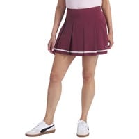 Puma Womens Stripe Pleated Golf Skort, Maroon