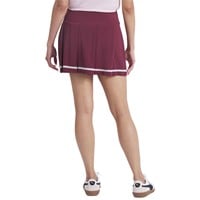 Puma Womens Stripe Pleated Golf Skort, Maroon