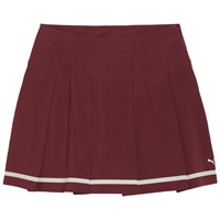 Puma Womens Stripe Pleated Golf Skort, Maroon