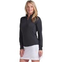 Puma Womens You-V 1/4 Zip Golf Pullover, Black