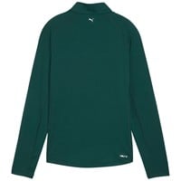 Puma Womens You-V 1/4 Zip Golf Pullover, Green