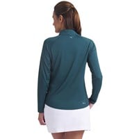 Puma Womens You-V 1/4 Zip Golf Pullover, Green