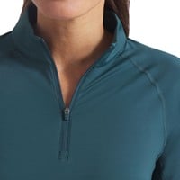 Puma Womens You-V 1/4 Zip Golf Pullover, Green