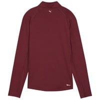 Puma Womens You-V 1/4 Zip Golf Pullover, Maroon