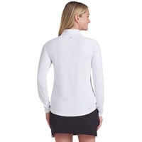 Puma Womens You-V 1/4 Zip Golf Pullover, White