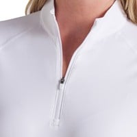 Puma Womens You-V 1/4 Zip Golf Pullover, White