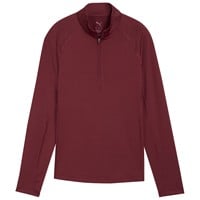 Puma Womens You-V 1/4 Zip Golf Pullover, Maroon