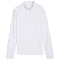 Puma Womens You-V 1/4 Zip Golf Pullover, White