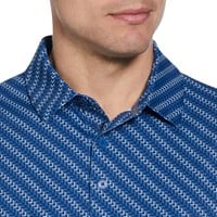 Callaway Men's Chev Print Golf Polo, Blue