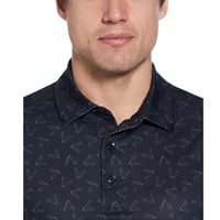 Callaway Men's All Over Large Chev Print Golf Polo, Black