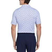 Callaway Men's All Over Large Chev Print Golf Polo, Lavender