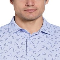 Callaway Men's All Over Large Chev Print Golf Polo, Lavender