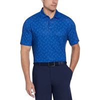 Callaway Men's All Over Large Chev Print Golf Polo, Blue