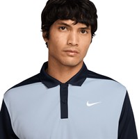 NIKE Mens Victory + Blocked Golf Polo, Blue
