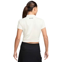NIKE Womens Banded Bottom Golf Polo, Cream