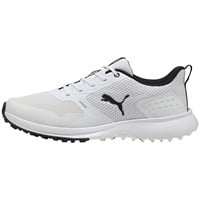 Puma Men's Fusion Grip 6 Golf Shoes, White/Black