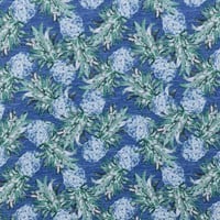 Greg Norman Mens Pina Print Golf Polo, Blue