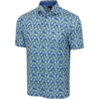 Greg Norman Mens Pina Print Golf Polo