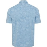 Greg Norman Mens Seriously Fun Button Golf Polo, Blue