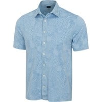 Greg Norman Mens Seriously Fun Button Golf Polo