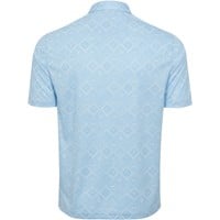 Greg Norman Mens Golf Tile Golf Polo, Blue