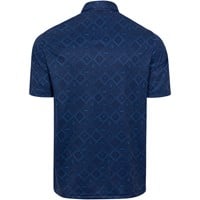 Greg Norman Mens Golf Tile Golf Polo, Navy