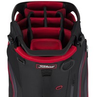 Titleist 2025 Hybrid 14 Golf Stand Bag, Black/Red