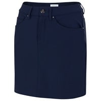 Greg Norman Women's 17in Stretch Solid Golf Skort, Navy