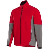 FootJoy Men's Hydro Tour Golf Rain Jacket, Red/Grey