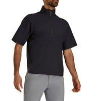 FootJoy Men's Hydrolite X Short Sleeve Golf Rain Shirt, Black
