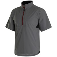 FootJoy Men's Hydrolite X Short Sleeve Golf Rain Shirt, Charcoal