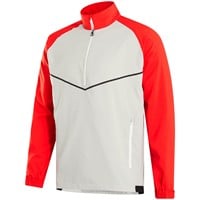 FootJoy Men's Zephyr Golf Windshirt, Red/Silver