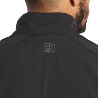 FootJoy Men's Zephyr Short Sleeve Golf Windshirt, Black