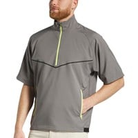 FootJoy Men's Zephyr Short Sleeve Golf Windshirt, Charcoal