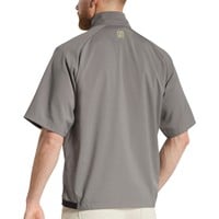 FootJoy Men's Zephyr Short Sleeve Golf Windshirt, Charcoal