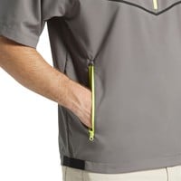 FootJoy Men's Zephyr Short Sleeve Golf Windshirt, Charcoal