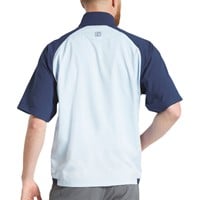 FootJoy Men's Zephyr Short Sleeve Golf Windshirt, Navy/Blue