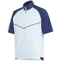 FootJoy Men's Zephyr Short Sleeve Golf Windshirt, Navy/Blue