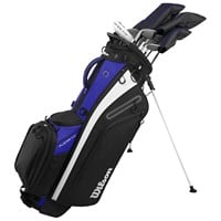 Wilson Men's PlayerFit Complete Set w/Stand Bag, Blue/Black