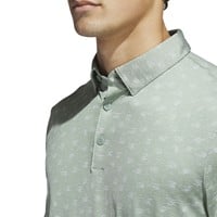 adidas Mens Ult Novelty Golf Polo, Green