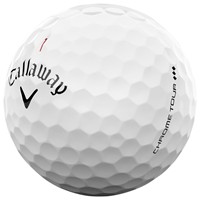 Callaway Chrome Tour Triple Diamond Personalized White Golf Ball, White