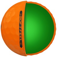 Srixon SoftFeel 14 Brite Personalized Golf Ball, Orange